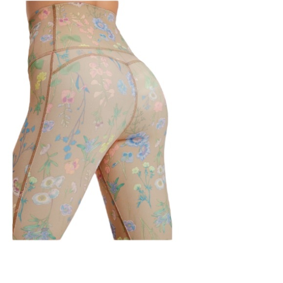 Fabletics Leggings PureLux Ultra High Waist Cropped Leggings Saguaro Floral XS - Picture 4 of 14